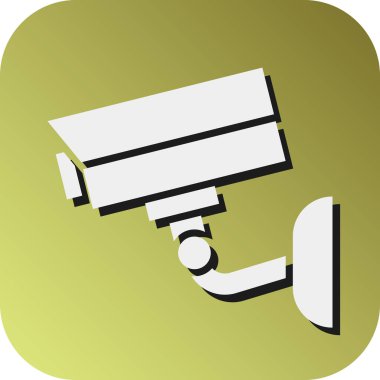 Kişisel ve ticari kullanım için CCCTV Vektörü Glyph Gradyan Arkaplan Simgesi