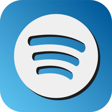 Kişisel ve ticari kullanım için Vektör Gradyan Arkaplan Simgesini Spotify