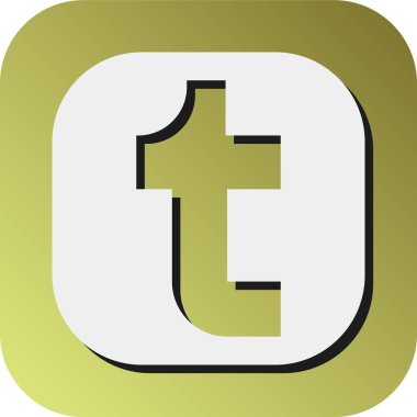 Kişisel ve Ticari Kullanım İçin Tumblr Vektör Gradyan Arkaplan Simgesi