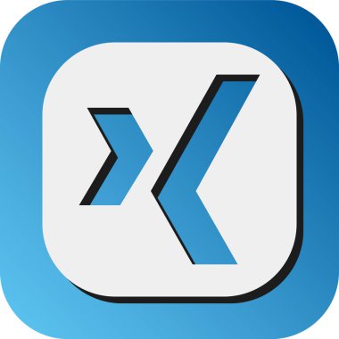 Kişisel ve ticari kullanım için Xing Vektörü Glyph Gradyan Arkaplan Simgesi