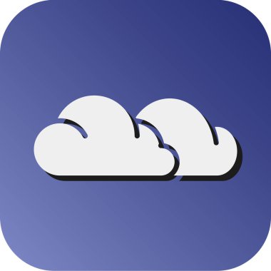 Kişisel ve ticari kullanım için Bulut Vektörü Glyph Gradyan Arkaplan Simgesi