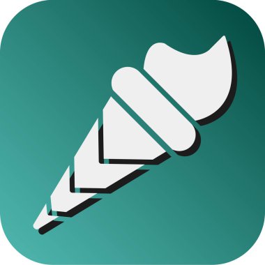 Kişisel ve ticari kullanım için Dondurma Vektörü Glyph Gradyan Arkaplan Simgesi