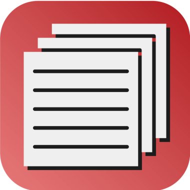 Kişisel ve ticari kullanım için Not Vektörü Glyph Gradyan Arkaplan Simgesi