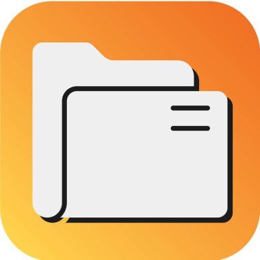 Kişisel ve Ticari Kullanım için Dizin Vektörü Glyph Gradyan Arkaplan Simgesi