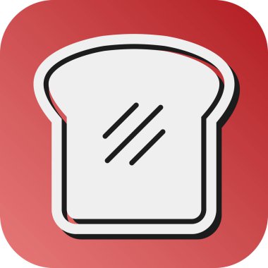 Kişisel ve ticari kullanım için Tost Vektörü Glyph Gradyan Arkaplan Simgesi
