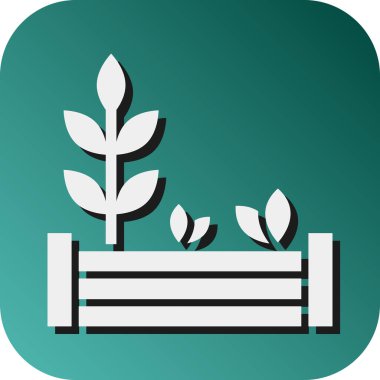 Kişisel ve ticari kullanım için Bahçe Vektörü Glyph Gradyan Arkaplan Simgesi