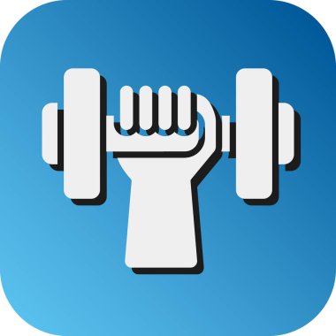 Kişisel ve Ticari Kullanım için Jimnastik Vektörü Glyph Gradyan Arkaplan Simgesi