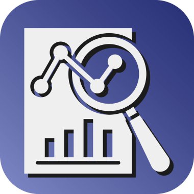 Kişisel ve Ticari Kullanım için Araştırma Vektörü Glyph Gradyan Arkaplan Simgesi