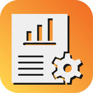 Kişisel ve Ticari Kullanım İçin Planlama Vektörü Glyph Gradyan Arkaplan Simgesi