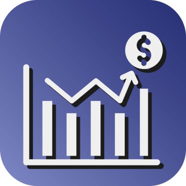 Kişisel ve ticari kullanım için Satış Vektörü Glyph Gradyan Arkaplan Simgesi