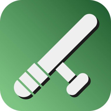 Kişisel ve ticari kullanım için Baton Vektörü Glyph Gradyan Arkaplan Simgesi