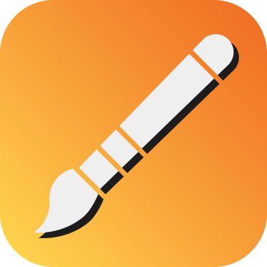 Kişisel ve ticari kullanım için Boya Fırçası Vektörü Gradyan Arkaplan Simgesi