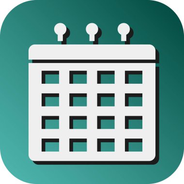 Kişisel ve Ticari Kullanım için Planlayıcı Vektörü Glyph Gradyan Arkaplan Simgesi