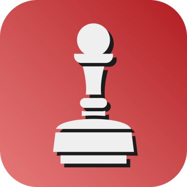 Kişisel ve ticari kullanım için Lastik Damga Vektörü Gradyan Arkaplan Simgesi