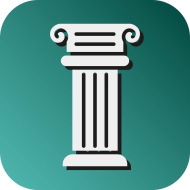 Kişisel ve Ticari Kullanım İçin Yunan Sütunları Vektör Grafik Arkaplan Simgesi