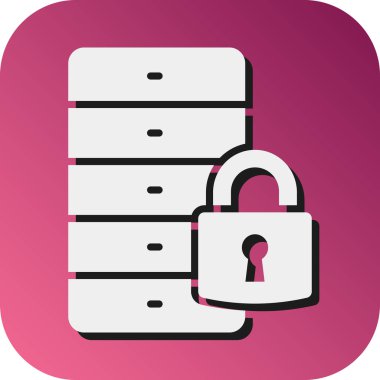 Kişisel ve Ticari Kullanım İçin Kilitli Vektör Gradyan Arkaplan Simgesi