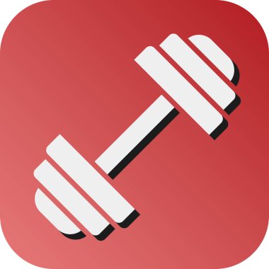 Kişisel ve ticari kullanım için Halter Vektörü Glyph Gradyan Arkaplan Simgesi