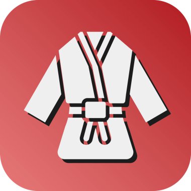 Kişisel ve ticari kullanım için Judo Vektörü Glyph Gradyan Arkaplan Simgesi