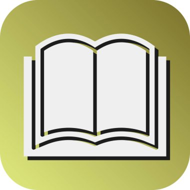 Kişisel ve ticari kullanım için Kitap Vektörü Glyph Gradyan Arkaplan Simgesi