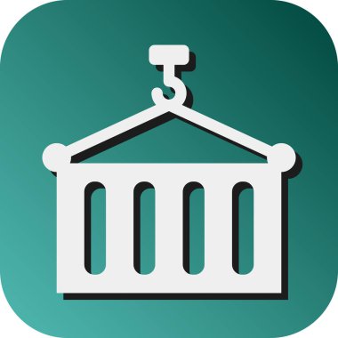 Kişisel ve ticari kullanım için taşıyıcı vektörü Glyph Gradyan Arkaplan Simgesi