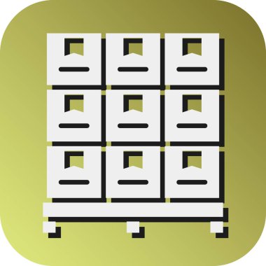 Kişisel ve ticari kullanım için Palet Vektörü Glyph Gradyan Arkaplan Simgesi