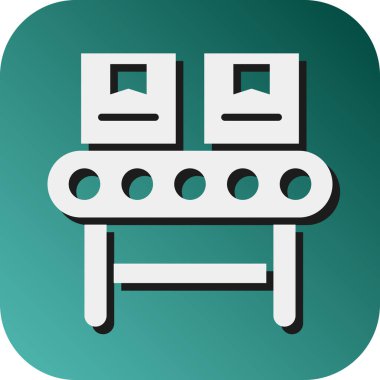 Kişisel ve Ticari Kullanım İçin Taşıyıcı Vektörü Glyph Gradyan Arkaplan Simgesi