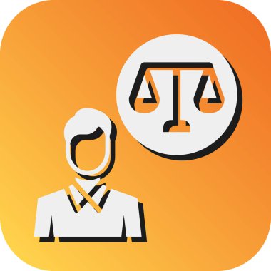 Kişisel ve ticari kullanım için Vektör Kabartma Gradyan Arkaplan Simgesi Düşünme