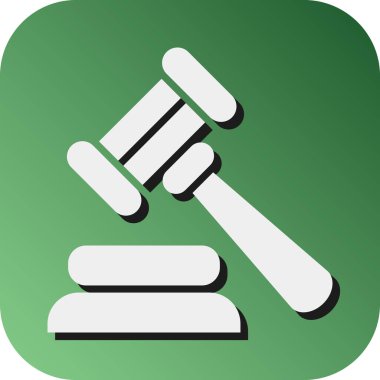 Kişisel ve ticari kullanım için Çekiç Vektörü Glyph Gradyan Arkaplan Simgesi