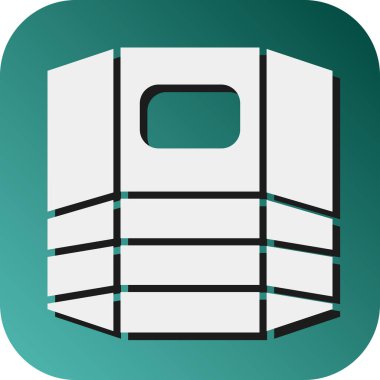 Kişisel ve ticari kullanım için Kalkan Vektörü Glyph Gradyan Arkaplan Simgesi