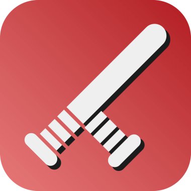 Kişisel ve ticari kullanım için Baton Çubuğu Vektör Gradyan Arkaplan Simgesi