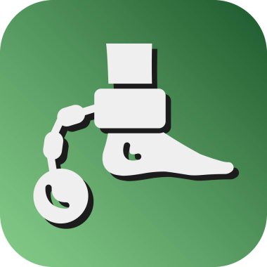 Kişisel ve ticari kullanım için Köle Vektörü Glyph Gradyan Arkaplan Simgesi