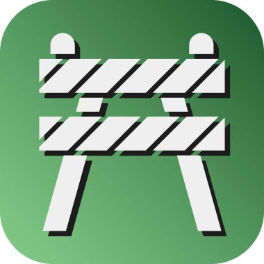 Kişisel ve ticari kullanım için Yol Engelleme Vektörü Glyph Gradyan Arkaplan Simgesi