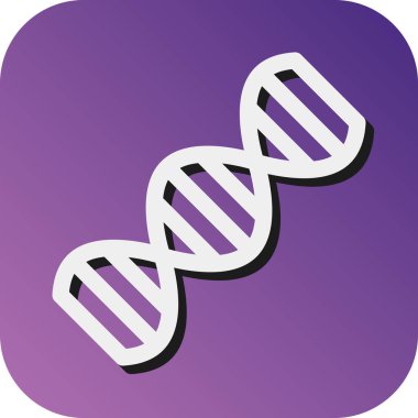 Kişisel ve ticari kullanım için DNA Vektörü Glyph Gradyan Arkaplan Simgesi