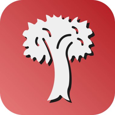 Kişisel ve ticari kullanım için Ağaç Vektörü Kabartması Gradyan Arkaplan Simgesi