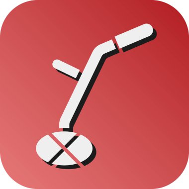 Kişisel ve ticari kullanım için Metal Detektörü Vektör Gradyan Arkaplan Simgesi