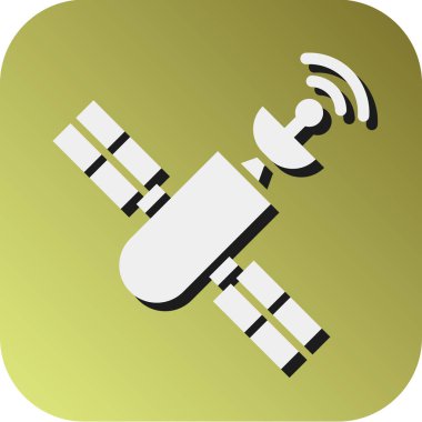 Kişisel ve Ticari Kullanım için Uydu Vektörü Gradyan Arkaplan Simgesi