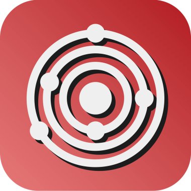 Kişisel ve Ticari Kullanım İçin Galaksi Vektörü Glyph Gradyan Arkaplan Simgesi