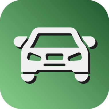 Kişisel ve ticari kullanım için Otomobil Vektörü Glyph Gradyan Arkaplan Simgesi