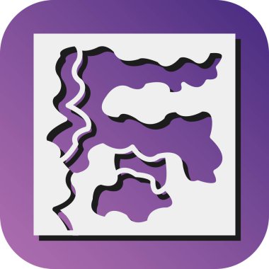 Kişisel ve ticari kullanım için Harita Vektörü Glyph Gradyan Arkaplan Simgesi