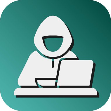 Kişisel ve Ticari Kullanım İçin Veri İhlali Vektörü Gradyan Arkaplan Simgesi