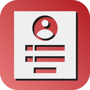 Kişisel ve Ticari Kullanım için Hesap Giriş Vektörü Glyph Gradyan Arkaplan Simgesi