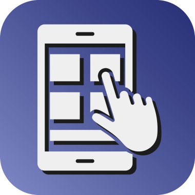 Kişisel ve ticari kullanım için Etkileşim Tasarım Vektörü Glyph Gradyan Arkaplan Simgesi