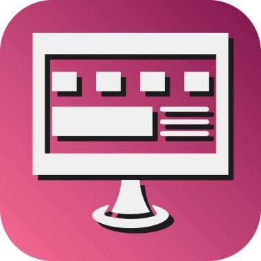 Kişisel ve Ticari Kullanım İçin İlgili Web Tasarım Vektörü Gradyan Arkaplan Simgesi