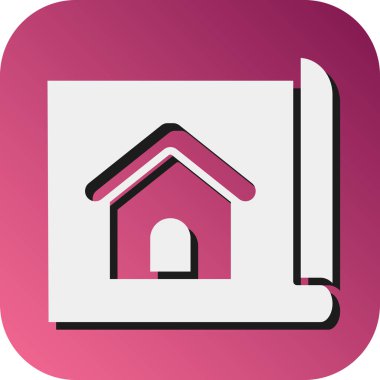 Kişisel ve ticari kullanım için Düz Tasarım Vektörü Gradyan Arkaplan Simgesi