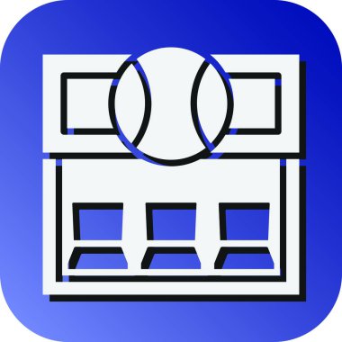 Kişisel ve Ticari Kullanım İçin Yedek Vektör Glyph Gradyan Arkaplan Simgesi