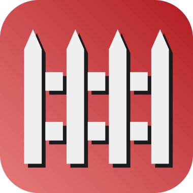 Kişisel ve ticari kullanım için Çit Vektörü Glyph Gradyan Arkaplan Simgesi