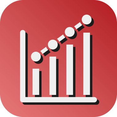 Kişisel ve Ticari Kullanım İçin İstatistik Vektörü Gradyan Arkaplan Simgesi