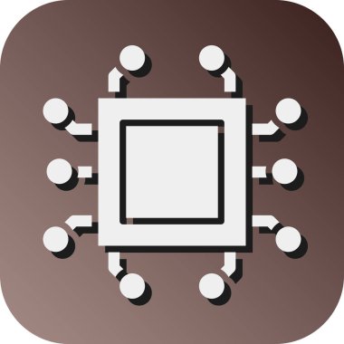 Kişisel ve ticari kullanım için Teknoloji Vektörü Glyph Gradyan Arkaplan Simgesi