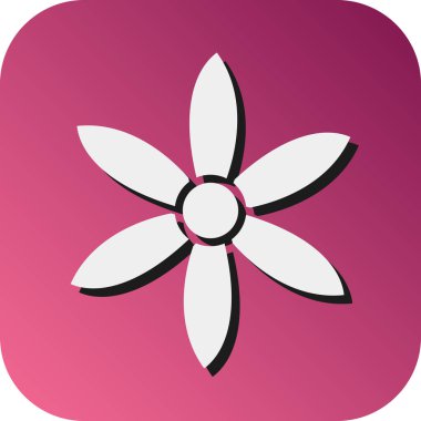 Kişisel ve Ticari Kullanım İçin Yasemin Vektörü Glyph Gradyan Arkaplan Simgesi