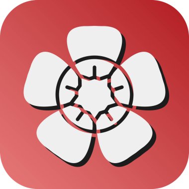 Kişisel ve Ticari Kullanım İçin Geranium Rozanne Vektör Gradyan Arkaplan Simgesi